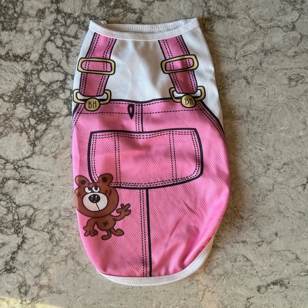 Hawaiian Dog Dress and Pink Jumper Dog Outfits - Picture 7 of 11